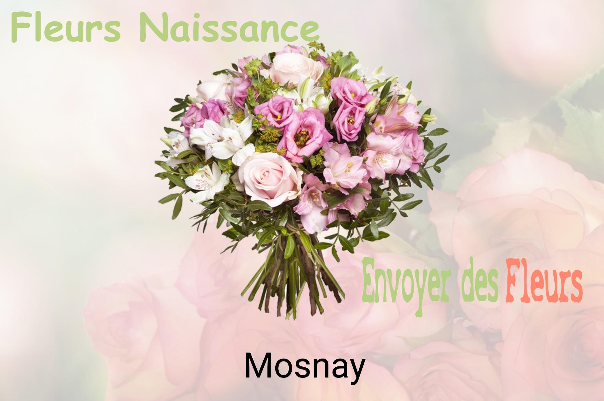 Bouquet de fleurs de naissance livré à Mosnay